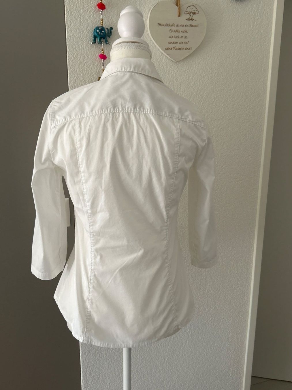 Camicette: 3/4 Arm Bluse Damen weiss – Usato da Brunnen venduto da Nala2929 6
