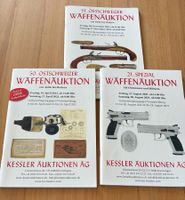 Kessler Waffenauktion 3 Kataloge Jahr 2021