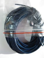 10 M Echtlederband, Lederschnur, Lederband 2mm, dunkelblau