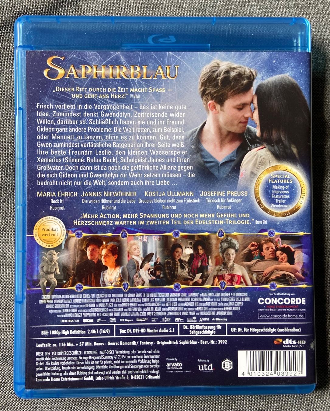 Tutti i DVDs: Saphirblau • Blu-ray – Usato da Luzern venduto da Lycka 1