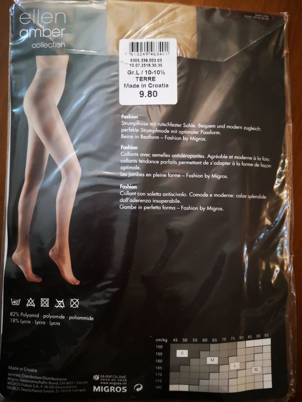 Strümpfe & Strumpfhosen: Ellen amber Strümpfe Erde / Collants terre L – Neu und originalverpackt aus Onex von Genevois85 2