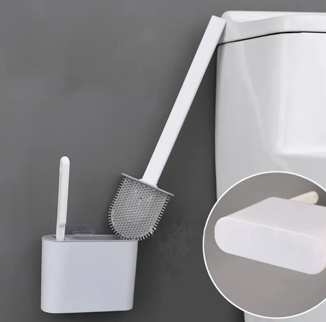 Altri accessori per il bagno: Silikon WC-Bürste Set, selbstklebend, neu – Nuovo e nell'imballaggio originale da Suhr venduto da SchnapperCH 4