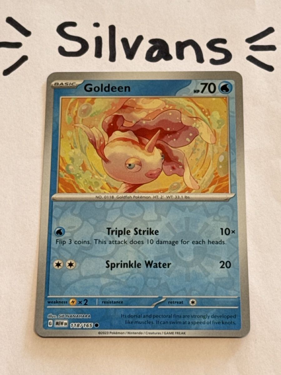 Pokémon Carte collezionabili: Goldeen Reverse Holo MEW 118 Englisch – Nuovo (secondo la descrizione) da Wil SG venduto da Silvans