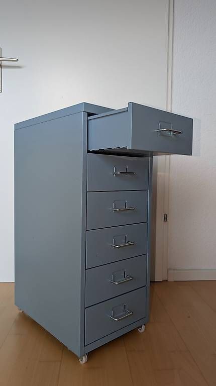 Korpus: IKEA Rollcontainer Metall, 6 Schubladen, blau-grau – Gebraucht aus Bremgarten b. Bern von Flintli 3