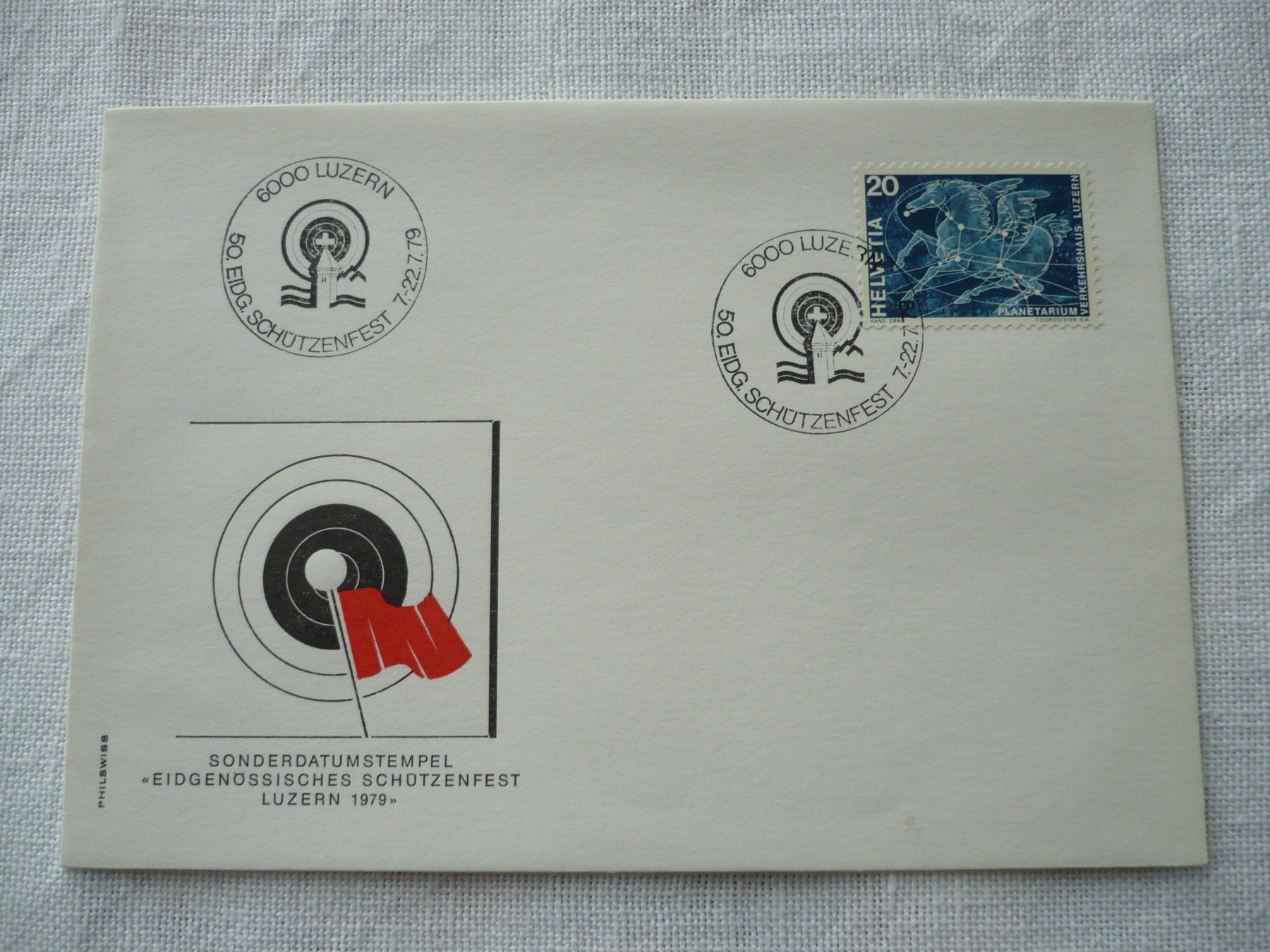Alle Briefmarken: 1979 50. Eidg. Schützenfest, Luzern – Gebraucht aus Zürich von saltandpepper008