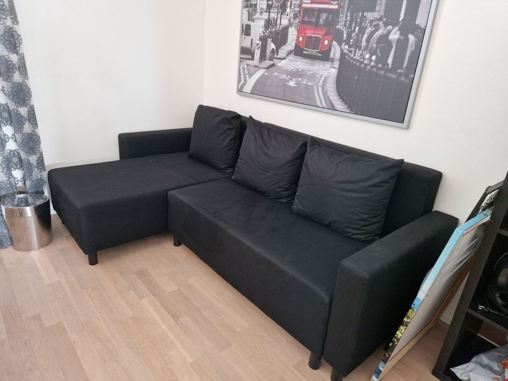 Black IKEA corner sofa bed Kaufen auf Ricardo