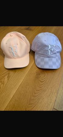 2x Roger Federer Caps RF Sommer Caps Einheitsgrösse
