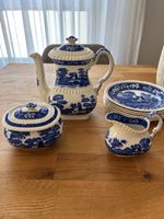 Kaffee Service blau weiss Keramik - Copeland Spode