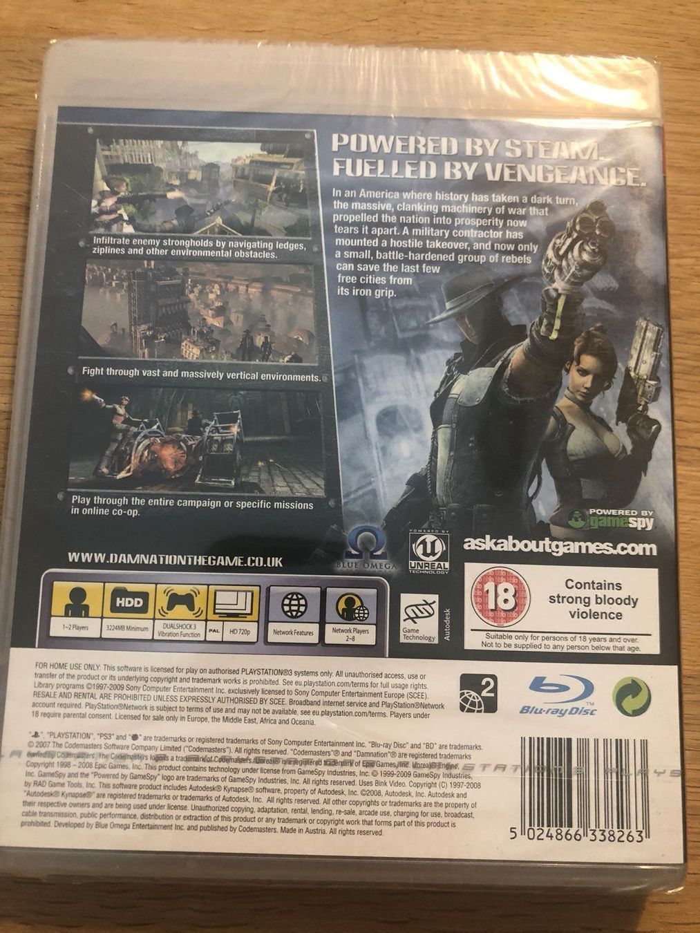 Sony Spiele: Damnation für Sony PS3 – Neu (gemäss Beschreibung) aus Kestenholz von Inna09 1