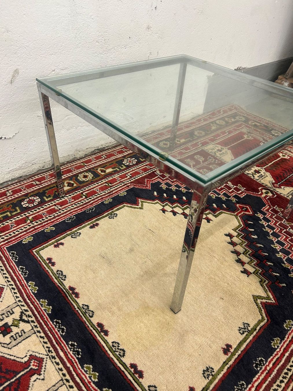 Tavoli: Salontisch Chromstahlgestell mit Glasplatte – Usato da Zürich venduto da Levelart 3