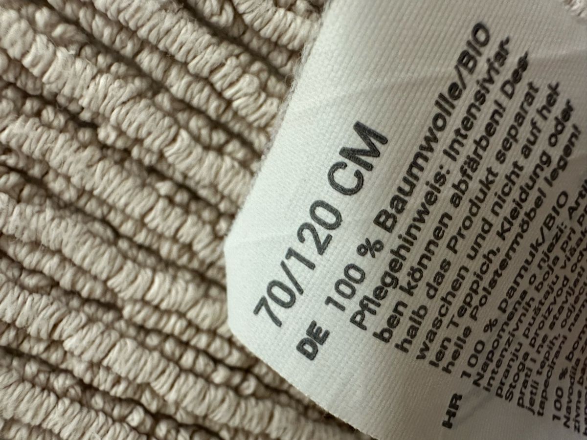 Bodenmatten: Badematte Bio 100% Baumwolle 70x120 cm – Neu (gemäss Beschreibung) aus Sevelen von Stopglobal. 7