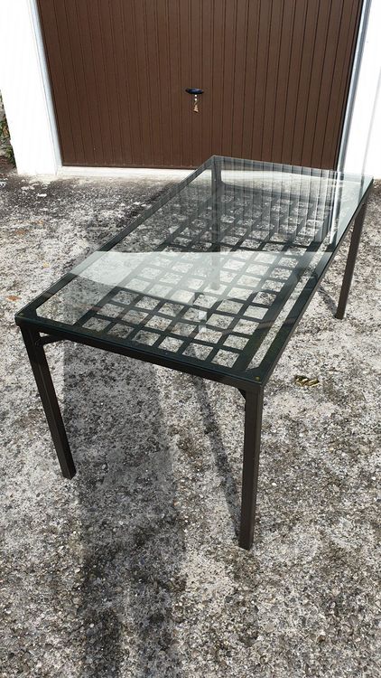 IKEA Glastisch mit Metallrahmen Kaufen auf Ricardo