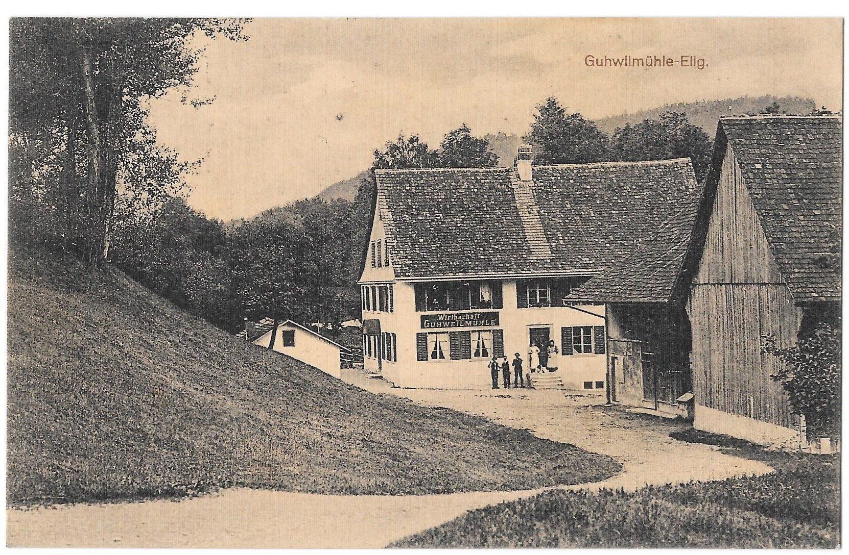 Cartoline postali: Elgg Wirtschaft Guhwilmühle – Usato da Olten venduto da clotaldi