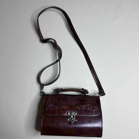 Hard-Shell Leather Bag