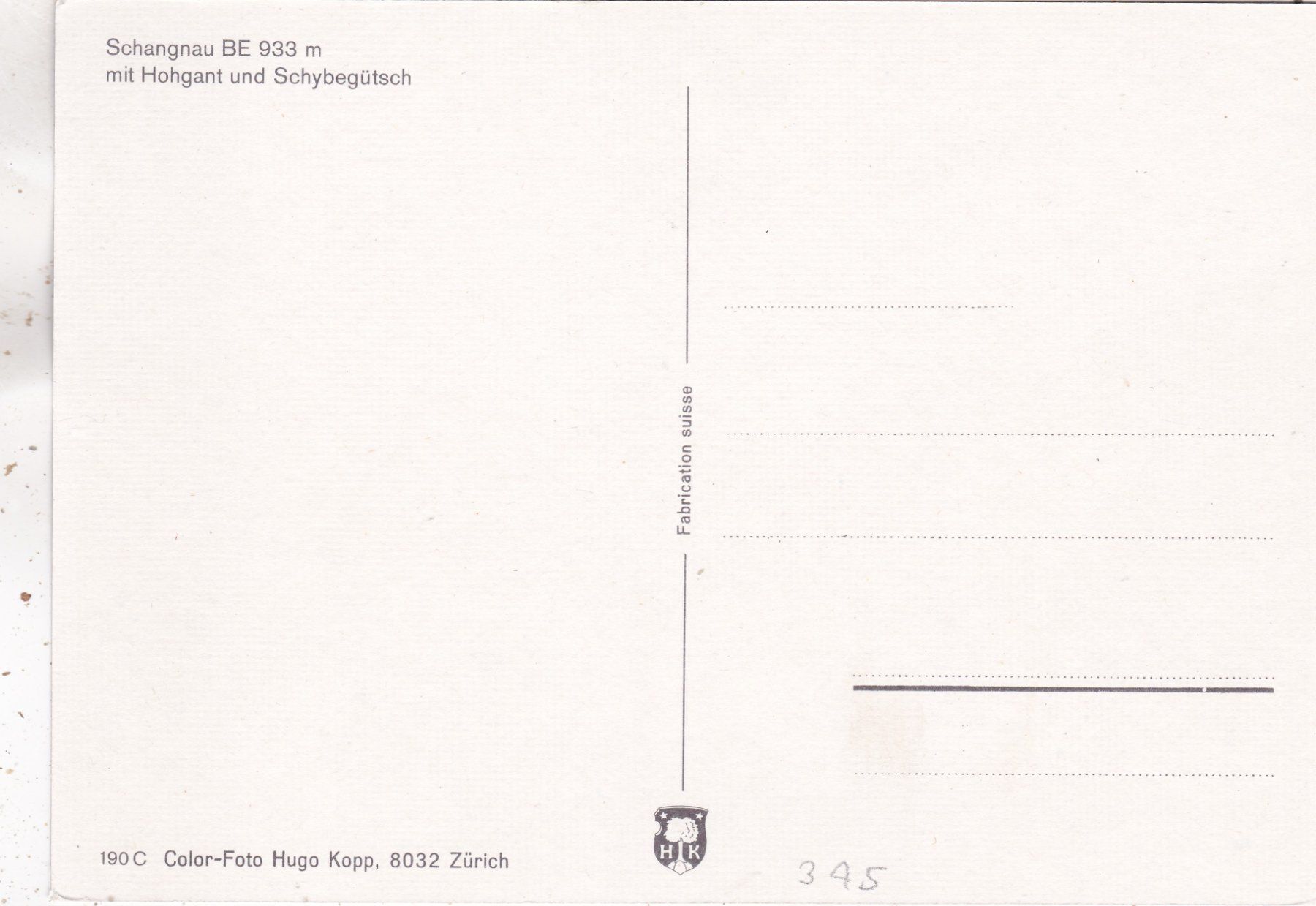 Cartoline postali: Schangnau – Usato da Herisau venduto da Lisegrat2008 1