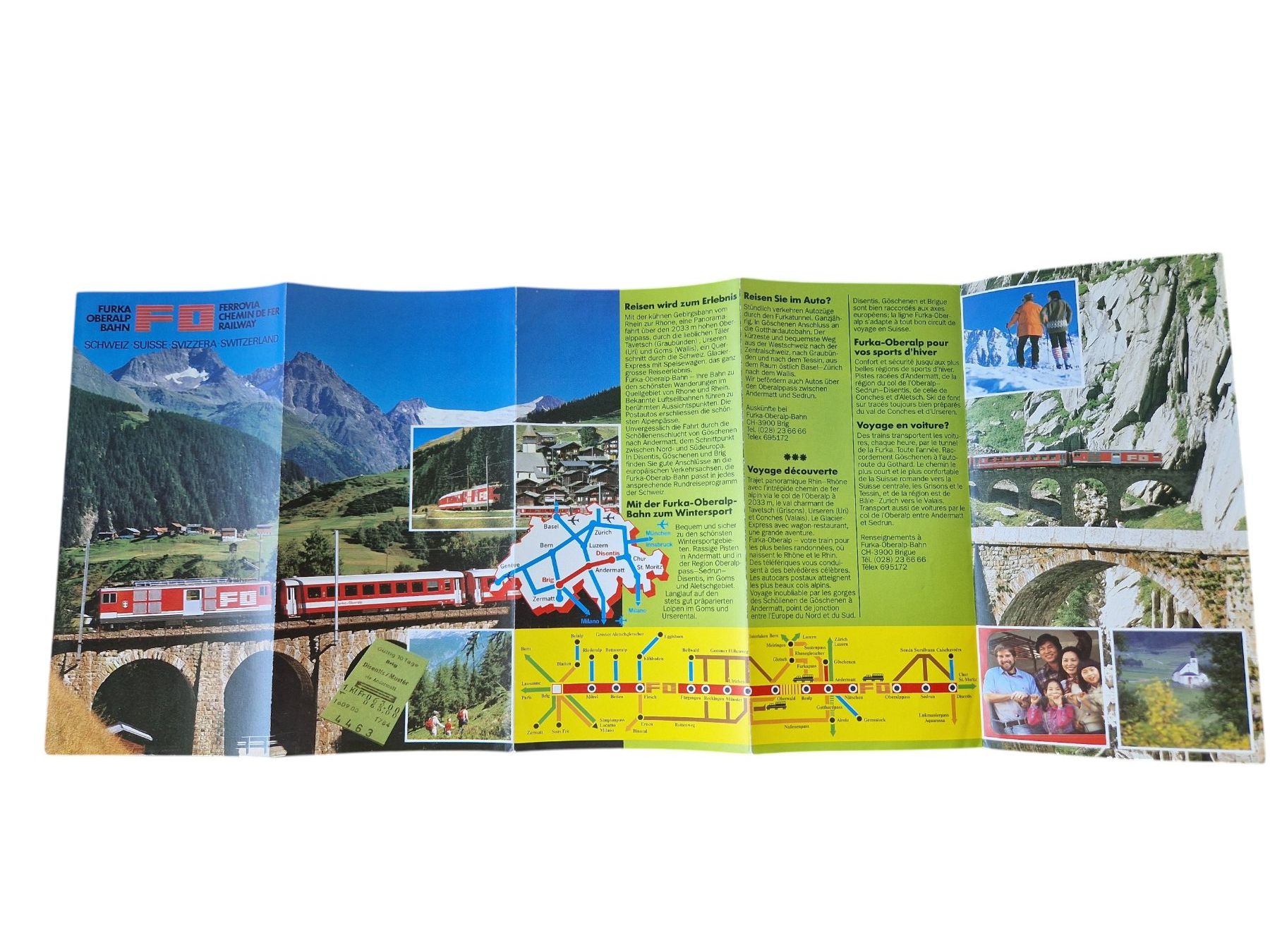 Documenti: Broschüre Furka Oberalp Bahn – Usato da Mörschwil venduto da aik_x8mc 3