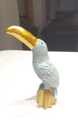 Toucan décoratif bleu et doré - Élégance tropicale!