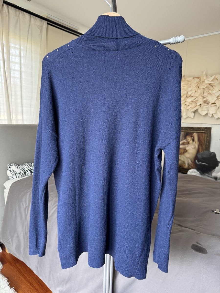 Sisley Maglioni & Felpe: Sisley Navy Cashmere Sweater S – Usato da Küsnacht ZH venduto da pup_culture 2