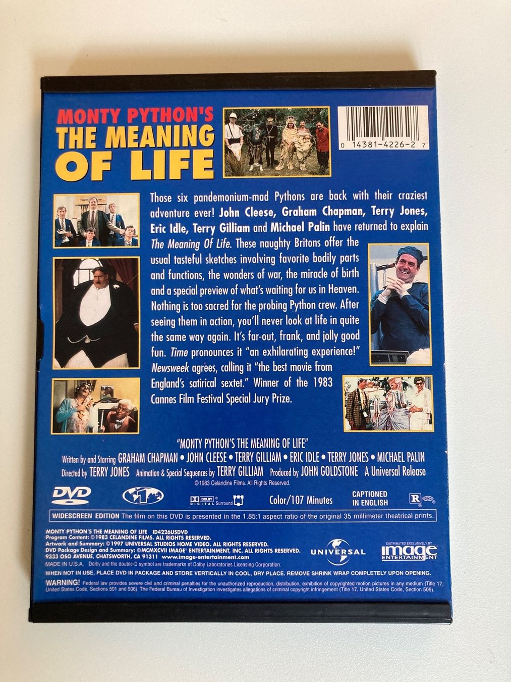 Tutti i DVDs: DVD: Monty Python‘s The meaning of life (Code 1) – Usato da Basel venduto da AufeinenBlick 1