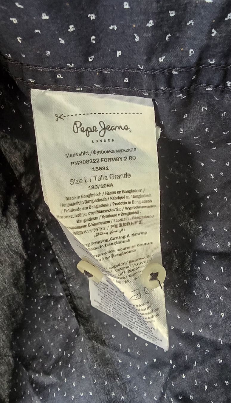 Pepe Jeans Camicie: Chemise Pepe Jeans, taille L – Usato da Genève venduto da MariaS2 3