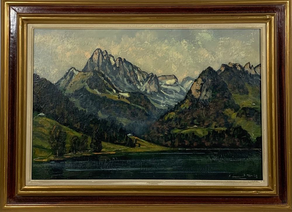 Max Clemént (1912-1995) Berglandschaft Gemälde (Gebraucht) in Root für ...