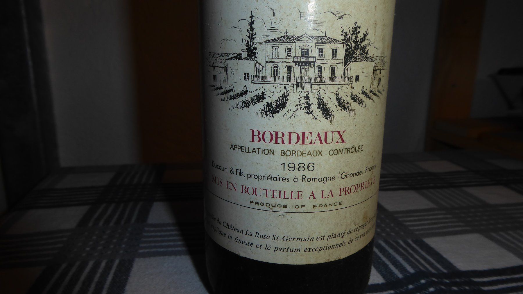 Wein: Bordeaux Chateau la Rose St Germain 1986 – Neu (gemäss Beschreibung) aus Zullwil von Dingo402 1