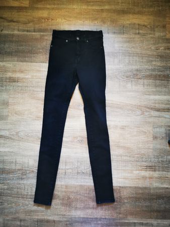 Schwarze Dr. Denim Jeans, Modell Plenty Tall, Grösse M