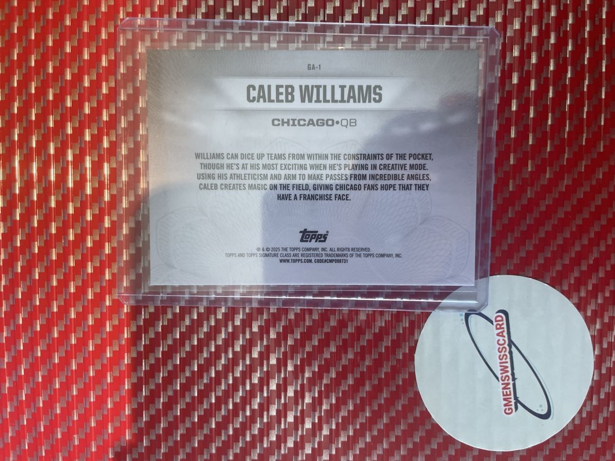Cartes à collectionner: Caleb Williams Gridiron Ambassador RC Card – Neuf (Voir description) à Wädenswil par Gmenswisscard 1