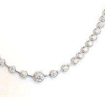 2.82ct. Rivière / Diamant-collier, 750 Weissgold, 13.900 CHF