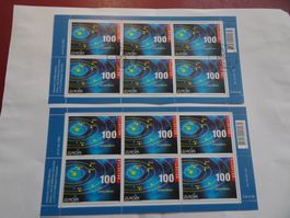 2009, 2 KLEINBOGEN EUROPA POSTFRISCH + AUSGABETAG