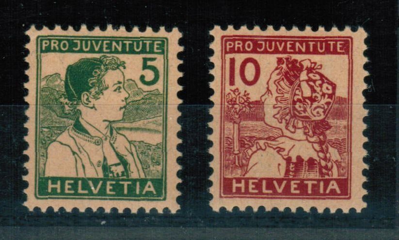 Alle Briefmarken: Pro Juventute - Satz J2-J3 ** postfrisch – Neu (gemäss Beschreibung) aus Bern von peri02