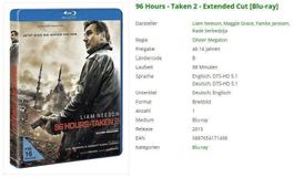 96 Hours - Taken 2 - Extended Cut (Bluray)