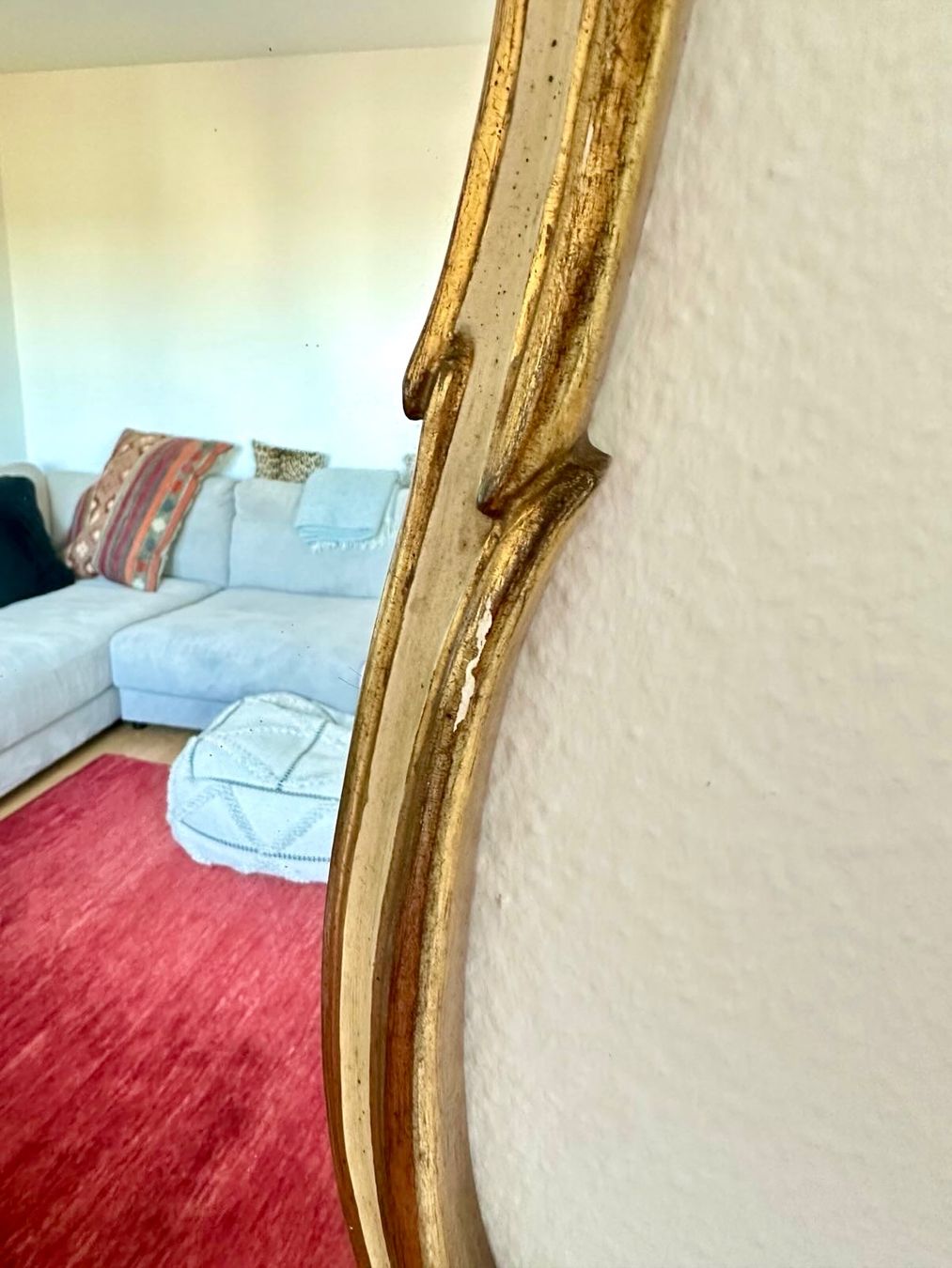 Specchi: Goldener Spiegel mit dekorativen Elementen – Usato da Basel venduto da curated_finds 3