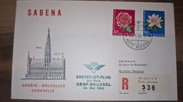 Swissair Geneve - Bruxelles - Caravelle 24.05.1965