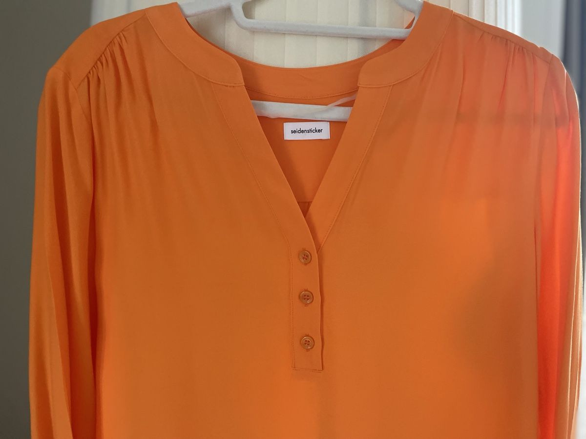 Camicette: Seidensticker Orange Blouse - Size 36 - NEw – Nuovo (secondo la descrizione) da Männedorf venduto da iza04 6