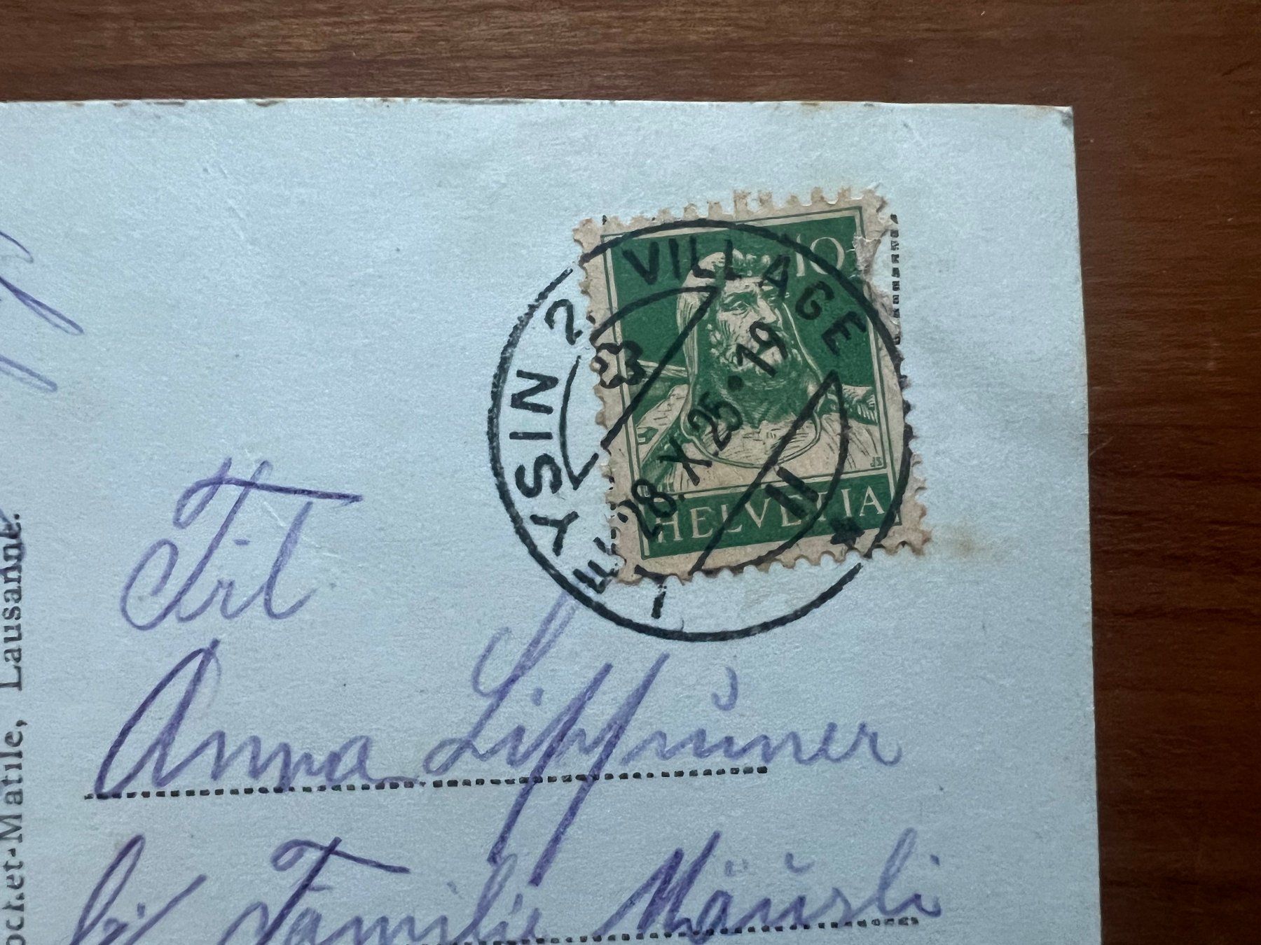 Ansichtskarten: AK    1925 Leysin     (G1793) – Gebraucht aus Hinwil von Sidi4 1