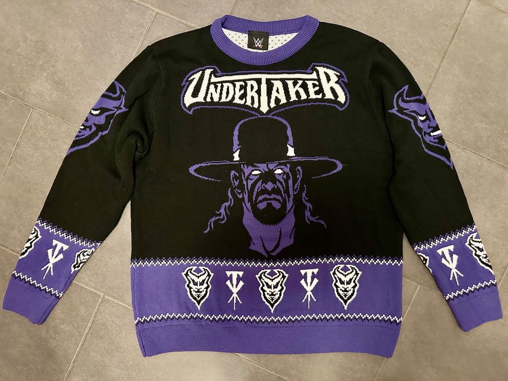 THE UNDERTAKER WWE Official Merch XL Pullover Wrestling WWF (Gebraucht ...