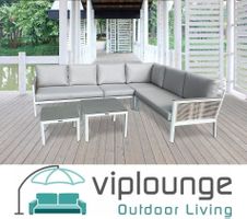 Alu Gartenlounge mit Schnurgeflecht 🔥 MEGA DEAL –36 %