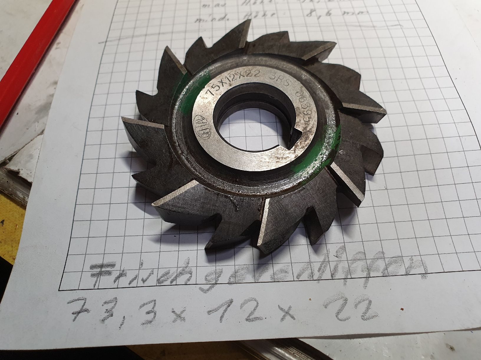 Alle Werkzeuge: Nutenfräser 73,3x12 mm – Gebraucht aus Einsiedeln von Py