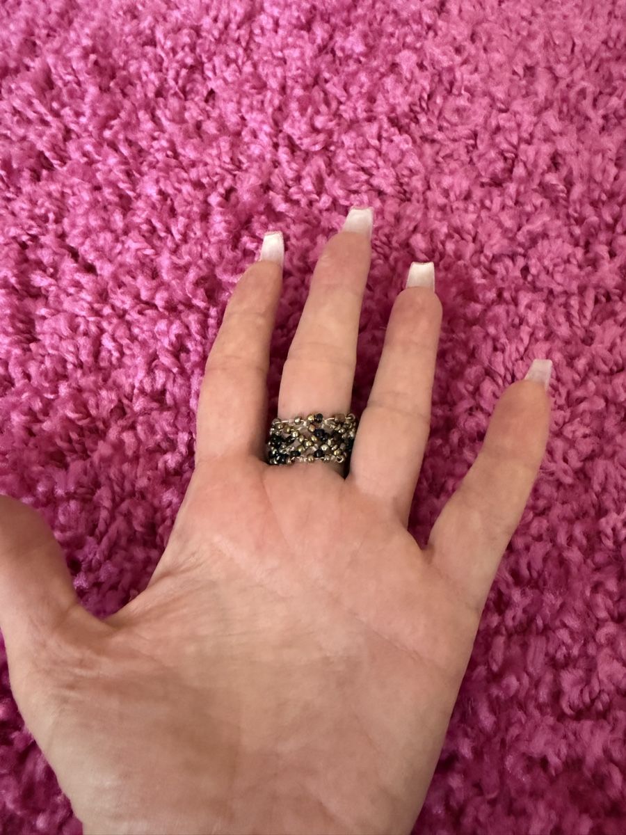 Anelli: Schicker Ring, Schwarz/Silber, Grösse 54, neuwertig, Sommer  – Nuovo (secondo la descrizione) da Richterswil venduto da cobruetsch 2