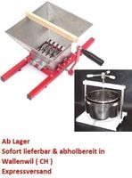 00072 - EDELSTAHL Beerenpresse 12L + 7L Beerenmühle