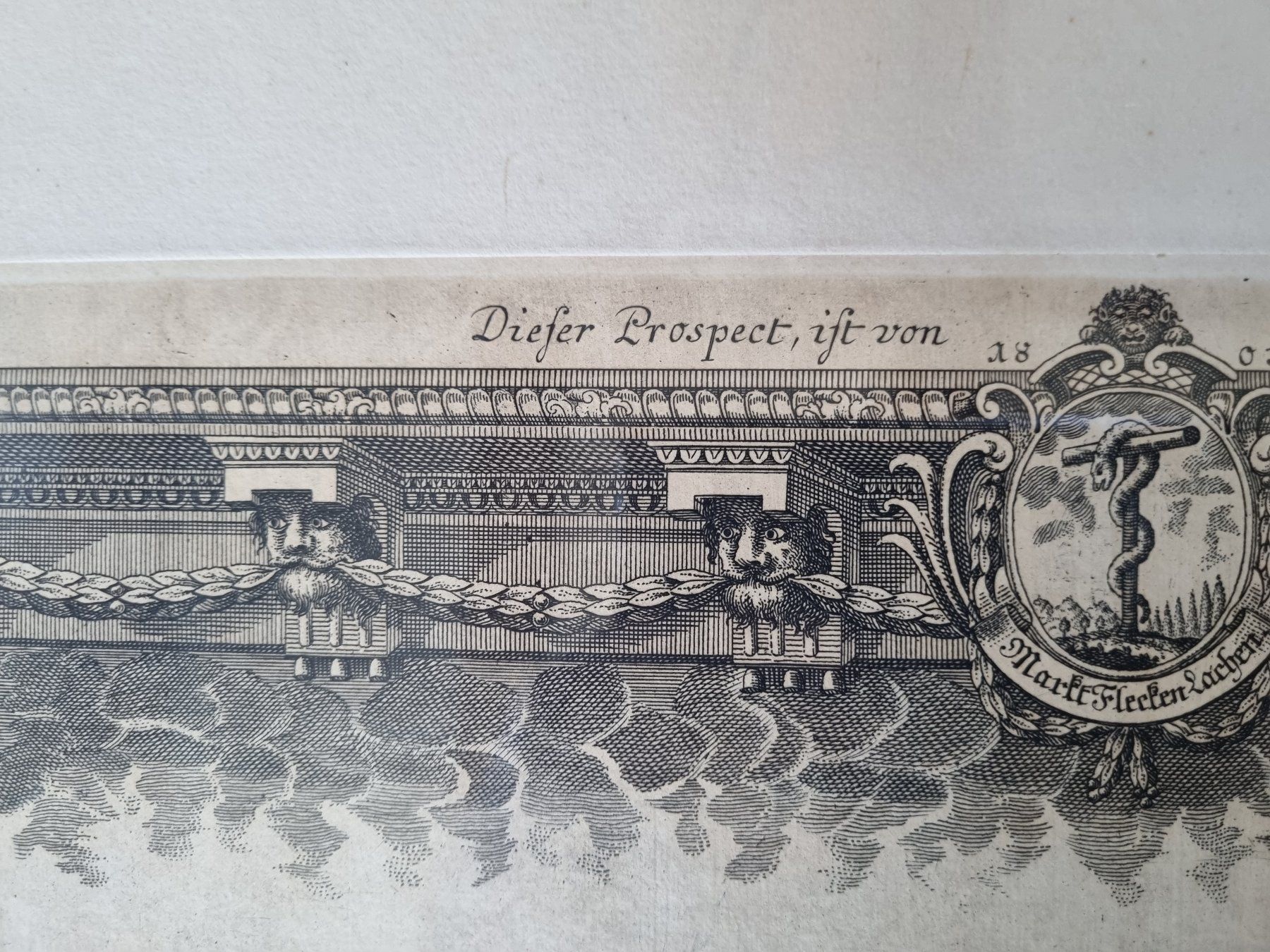 Incisioni: Alter Kupferstich Gesellenbrief Lachen 1803 Top – Usato da Trachslau venduto da bastet06 6