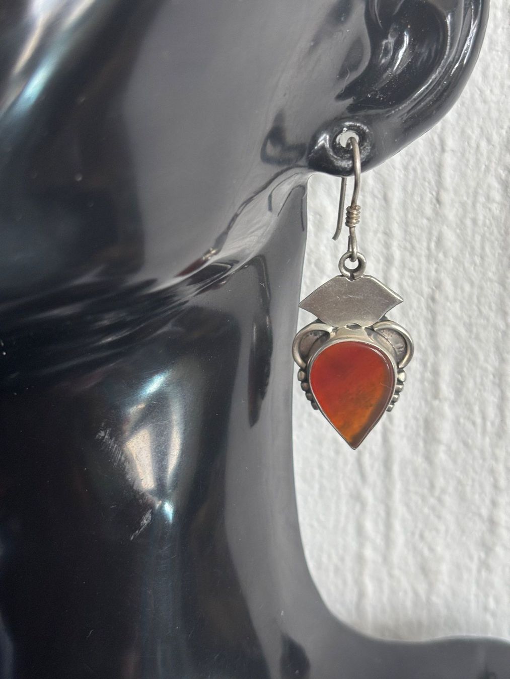 Orecchini pendenti & Orecchini a lobo: Boucles d'oreilles argent 925 cornaline ethniques style – Usato da Peseux venduto da Cresus27