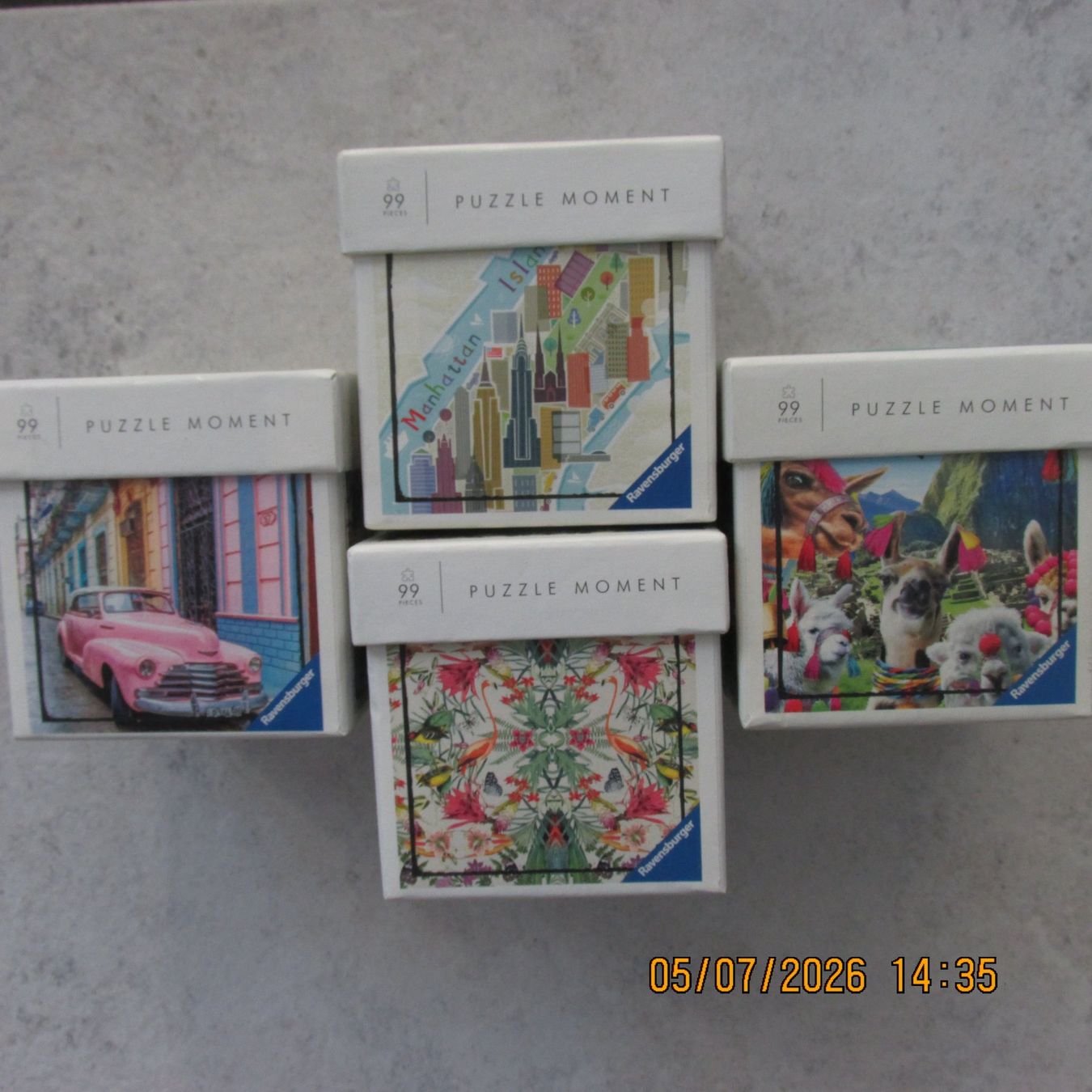 Ravensburger Puzzle: Puzzle Moment Ravensburger 4x 99 Teile – Nuovo (secondo la descrizione) da Galgenen venduto da Forflowers
