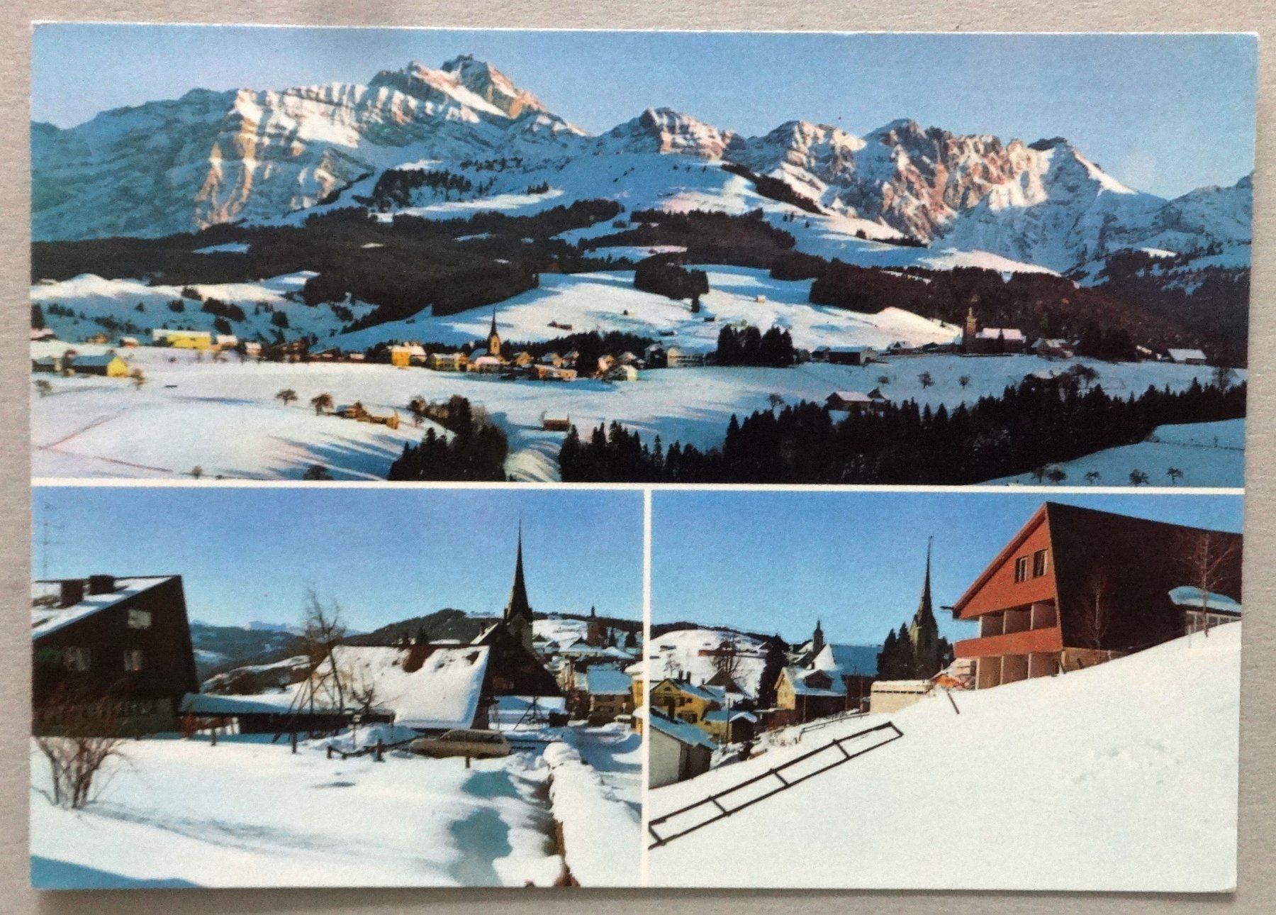 Ansichtskarten: Ferienhaus Hemberg mit Säntis – Gebraucht aus Fétigny von Billy2miny