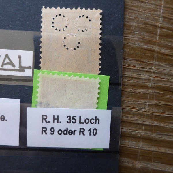 Alle Briefmarken: div. interessante PERFIN - Marken  siehe Bilder – Gebraucht aus Egliswil von Trens01 4