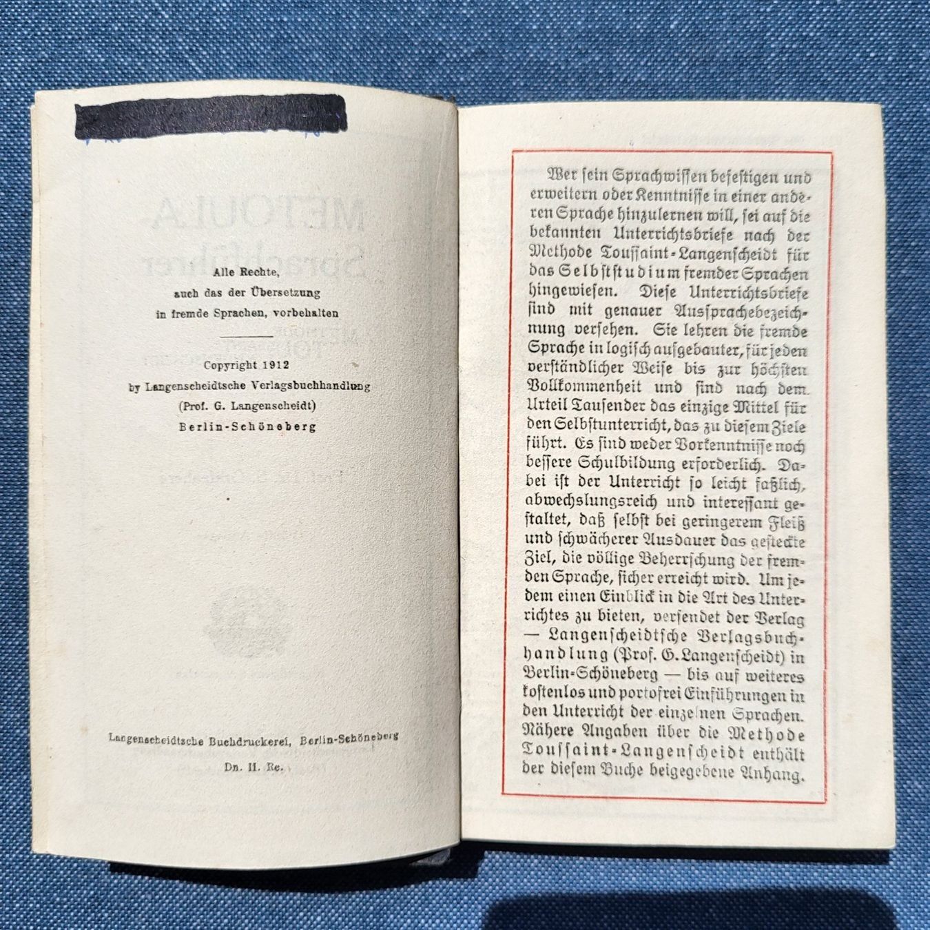 Libri: Sprachführer Spanisch von 1912 Metoula - Antik – Usato da Beringen venduto da Froggy4 8