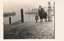 Rorschach (SG) Hafen Bodensee 1926 Fotokarte schiff boot
