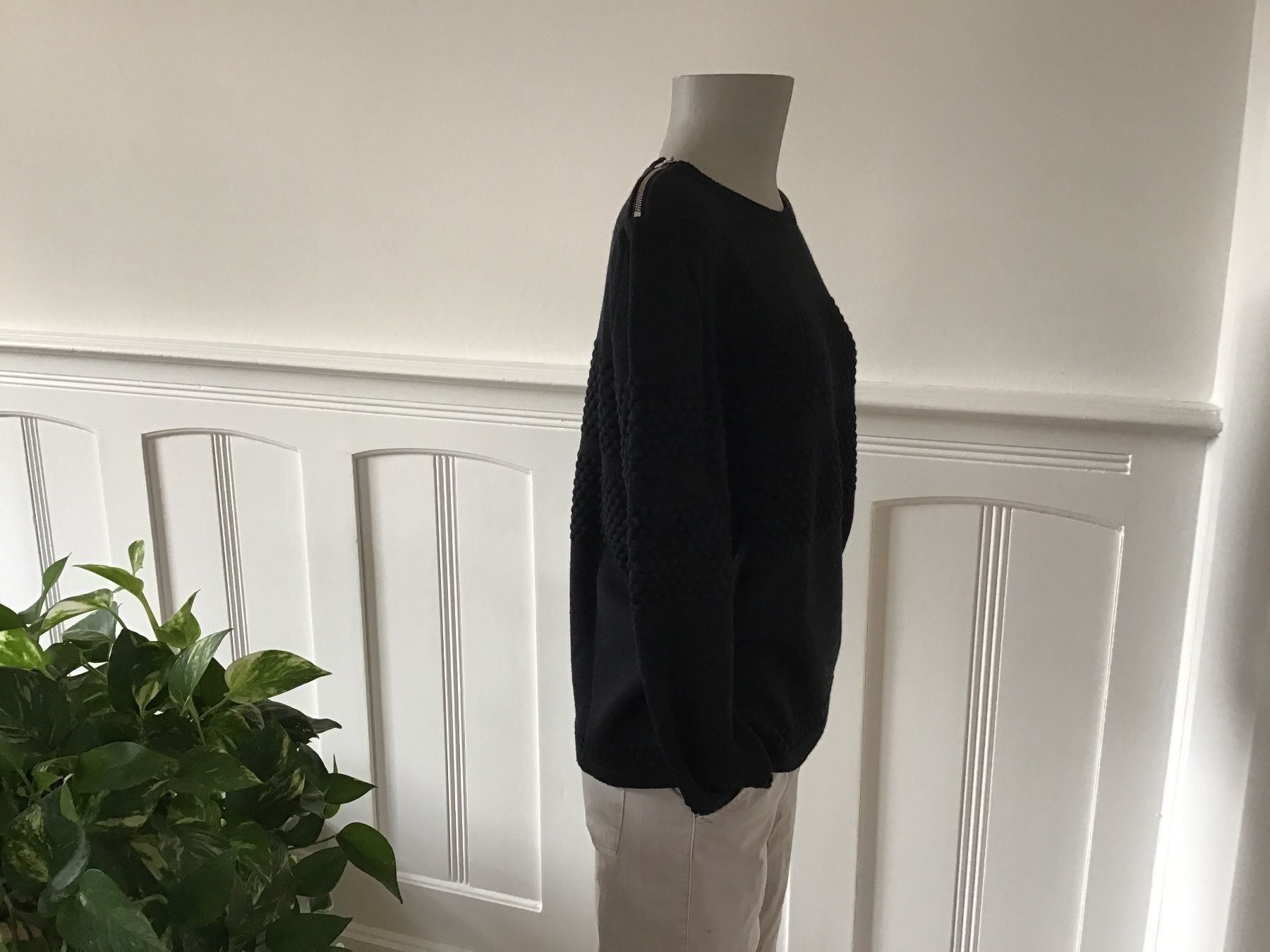 Lana: Schwarzer Merino–Pullover M/38 – Nuovo e nell'imballaggio originale da Zürich venduto da Balanca 1