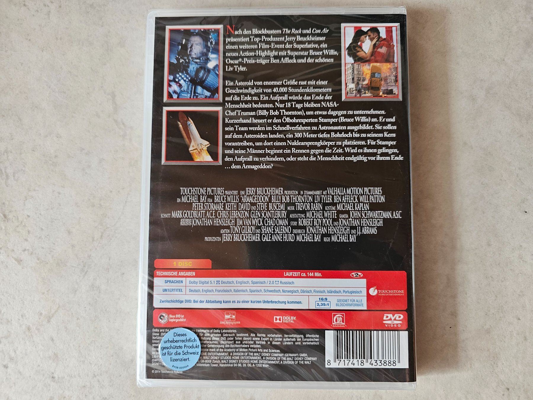 Alle DVDs: Armageddon  /  Fabrikneu (Bruce Willis) – Neu und originalverpackt aus Schneisingen von backstore24 1